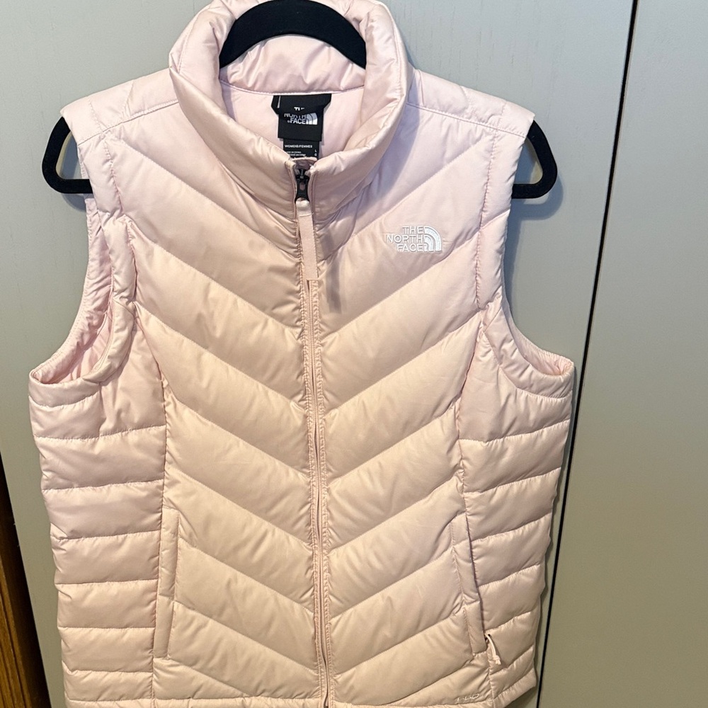 The North Face Light Pink Quilted Vest**